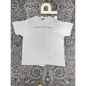 VINTAGE Polo Jeans Ralph Lauren RL Company Tshirt Mens  Large Gray Made In USA